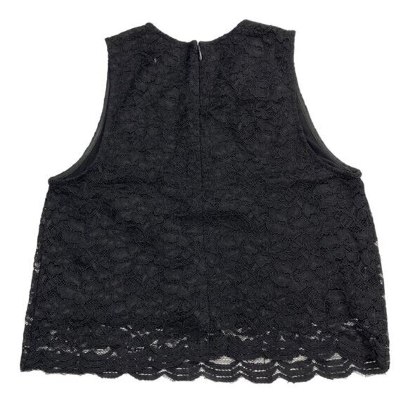 BABATON Aritzia Koen Lace Crop Top Sz 0 Black - Picture 7 of 8